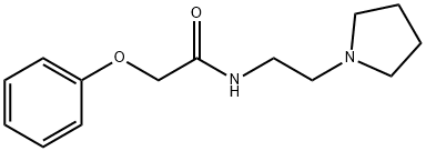 2-phenoxy-N-[2-(1-pyrrolidinyl)ethyl]acetamide 结构式