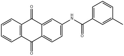 N-(9,10-dioxo-9,10-dihydro-2-anthracenyl)-3-methylbenzamide 结构式