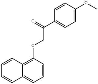 1-(4-methoxyphenyl)-2-(1-naphthyloxy)ethanone 结构式