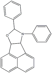 8,9-diphenyl-6b,8,9,9a-tetrahydroacenaphtho[1,2-d][1,3]oxazole 结构式