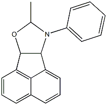 8-methyl-9-phenyl-6b,8,9,9a-tetrahydroacenaphtho[1,2-d][1,3]oxazole 结构式