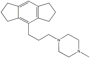 1-[3-(1,2,3,5,6,7-hexahydro-s-indacen-4-yl)propyl]-4-methylpiperazine 结构式