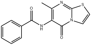 N-(7-methyl-5-oxo-5H-[1,3]thiazolo[3,2-a]pyrimidin-6-yl)benzamide 结构式