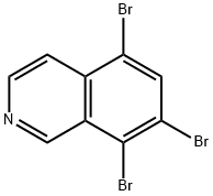 5,7,8-tribromoisoquinoline 结构式