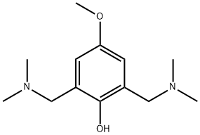 2,6-bis[(dimethylamino)methyl]-4-methoxyphenol 结构式