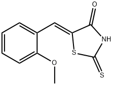 5-(2-methoxybenzylidene)-2-thioxo-1,3-thiazolidin-4-one 结构式