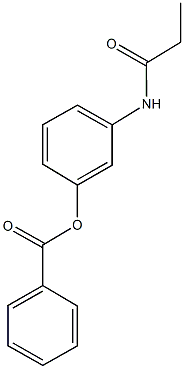 3-(propionylamino)phenyl benzoate 结构式