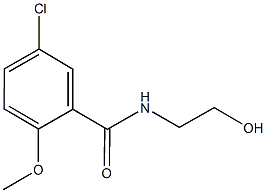 5-chloro-N-(2-hydroxyethyl)-2-methoxybenzamide 结构式