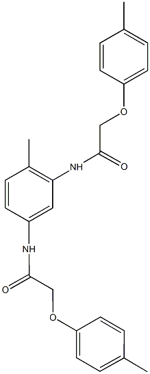 N-(2-methyl-5-{[(4-methylphenoxy)acetyl]amino}phenyl)-2-(4-methylphenoxy)acetamide 结构式