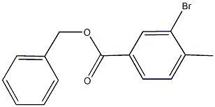 benzyl 3-bromo-4-methylbenzoate 结构式