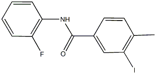 N-(2-fluorophenyl)-3-iodo-4-methylbenzamide 结构式
