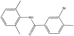 3-bromo-N-(2,6-dimethylphenyl)-4-methylbenzamide 结构式