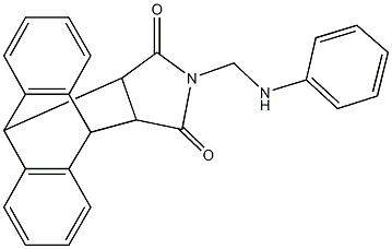 17-(anilinomethyl)-17-azapentacyclo[6.6.5.0~2,7~.0~9,14~.0~15,19~]nonadeca-2,4,6,9,11,13-hexaene-16,18-dione 结构式