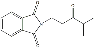 2-(4-methyl-3-oxopentyl)-1H-isoindole-1,3(2H)-dione 结构式