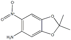 2,2-dimethyl-6-nitro-1,3-benzodioxol-5-amine 结构式