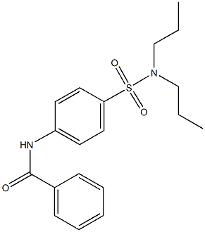 N-{4-[(dipropylamino)sulfonyl]phenyl}benzamide 结构式