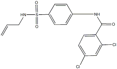 N-{4-[(allylamino)sulfonyl]phenyl}-2,4-dichlorobenzamide 结构式