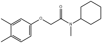 N-cyclohexyl-2-(3,4-dimethylphenoxy)-N-methylacetamide 结构式