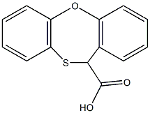 11H-dibenzo[b,f][1,4]oxathiepine-11-carboxylic acid 结构式