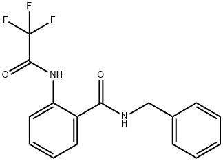 N-benzyl-2-[(trifluoroacetyl)amino]benzamide 结构式