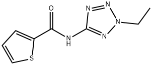 2-Thiophenecarboxamide,N-(2-ethyl-2H-tetrazol-5-yl)-(9CI) 结构式