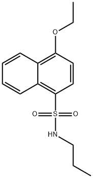 4-ethoxy-N-propyl-1-naphthalenesulfonamide 结构式
