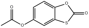 2-oxo-1,3-benzoxathiol-5-yl acetate 结构式