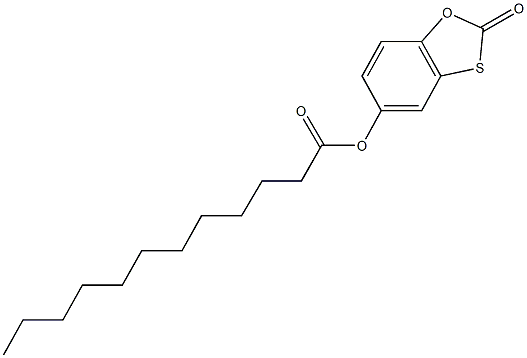 2-oxo-1,3-benzoxathiol-5-yl laurate 结构式