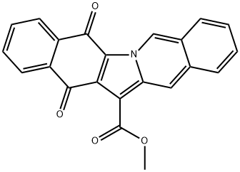 methyl 5,14-dioxo-5,14-dihydrobenzo[5,6]indolo[1,2-b]isoquinoline-13-carboxylate 结构式