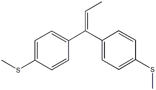 1-(methylsulfanyl)-4-{1-[4-(methylsulfanyl)phenyl]-1-propenyl}benzene 结构式