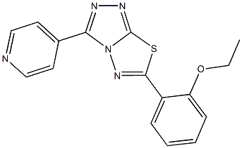 ethyl 2-[3-(4-pyridinyl)[1,2,4]triazolo[3,4-b][1,3,4]thiadiazol-6-yl]phenyl ether 结构式