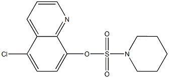 5-chloro-8-quinolinyl 1-piperidinesulfonate 结构式