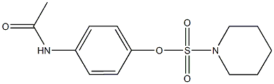 4-(acetylamino)phenyl 1-piperidinesulfonate 结构式