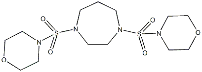 1,4-bis(4-morpholinylsulfonyl)-1,4-diazepane 结构式