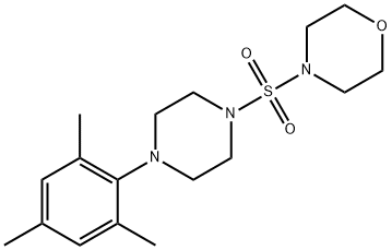 4-[(4-mesityl-1-piperazinyl)sulfonyl]morpholine 结构式