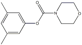 3,5-dimethylphenyl 4-morpholinecarboxylate 结构式