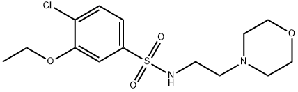 4-chloro-3-ethoxy-N-[2-(4-morpholinyl)ethyl]benzenesulfonamide 结构式