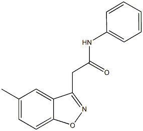 2-(5-methyl-1,2-benzisoxazol-3-yl)-N-phenylacetamide 结构式