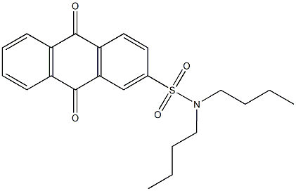 N,N-dibutyl-9,10-dioxo-9,10-dihydro-2-anthracenesulfonamide 结构式