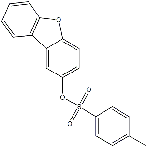 dibenzo[b,d]furan-2-yl 4-methylbenzenesulfonate 结构式