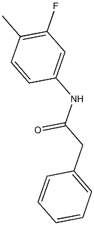 N-(3-fluoro-4-methylphenyl)-2-phenylacetamide 结构式