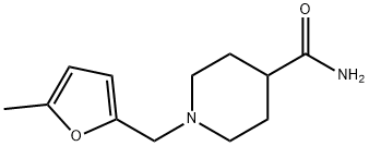 4-Piperidinecarboxamide,1-[(5-methyl-2-furanyl)methyl]-(9CI) 结构式