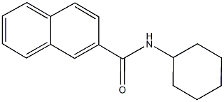 N-cyclohexyl-2-naphthamide 结构式