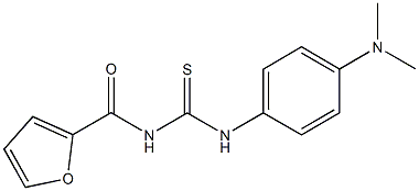 N-[4-(dimethylamino)phenyl]-N'-(2-furoyl)thiourea 结构式