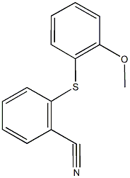 2-[(2-methoxyphenyl)sulfanyl]benzonitrile 结构式