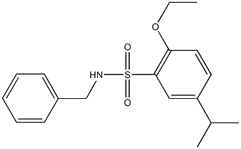 N-benzyl-2-ethoxy-5-isopropylbenzenesulfonamide 结构式