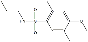 4-methoxy-2,5-dimethyl-N-propylbenzenesulfonamide 结构式