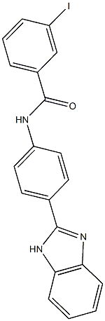 N-[4-(1H-benzimidazol-2-yl)phenyl]-3-iodobenzamide 结构式