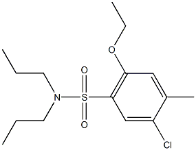 5-chloro-2-ethoxy-4-methyl-N,N-dipropylbenzenesulfonamide 结构式