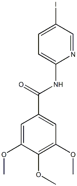 N-(5-iodo-2-pyridinyl)-3,4,5-trimethoxybenzamide 结构式